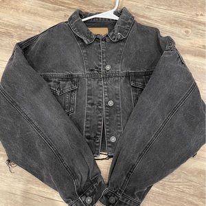 Shein cropped denim jacket